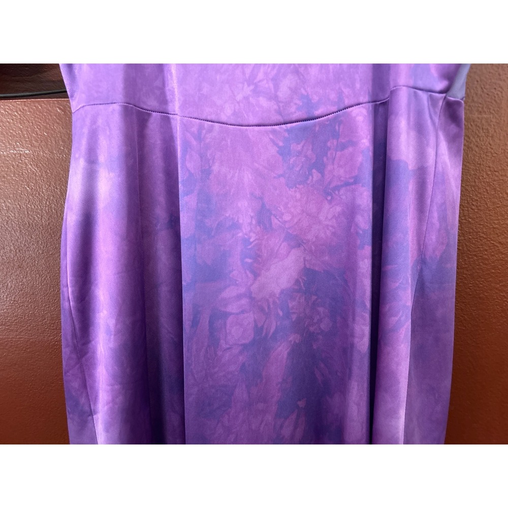 Vintage Vanity Fair Full Slip Dress Watercolor Fairycore Romantic Boho Lingerie - Picture 5 of 6
